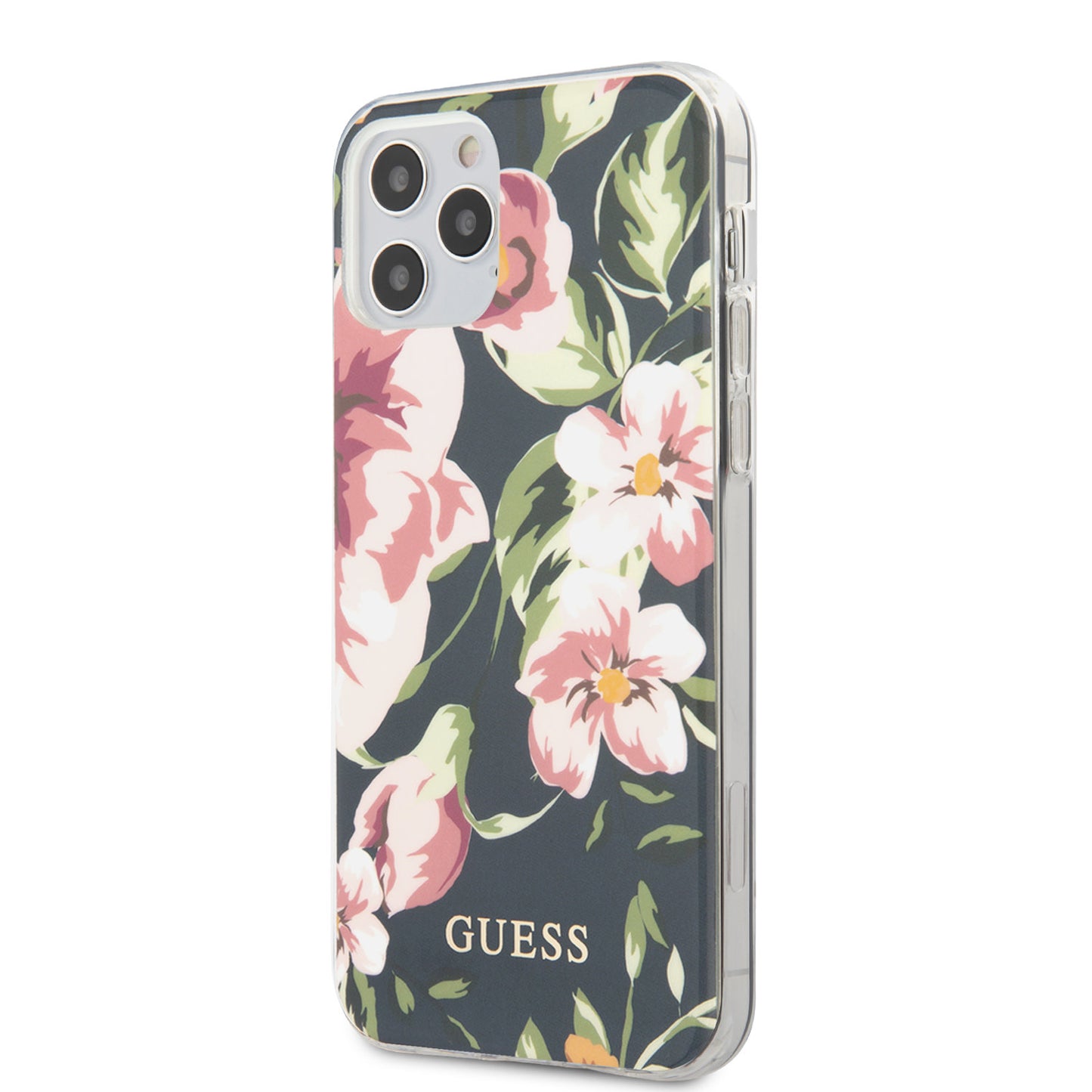 Guess iPhone 12/12 PRO Backcover - Flower TPU