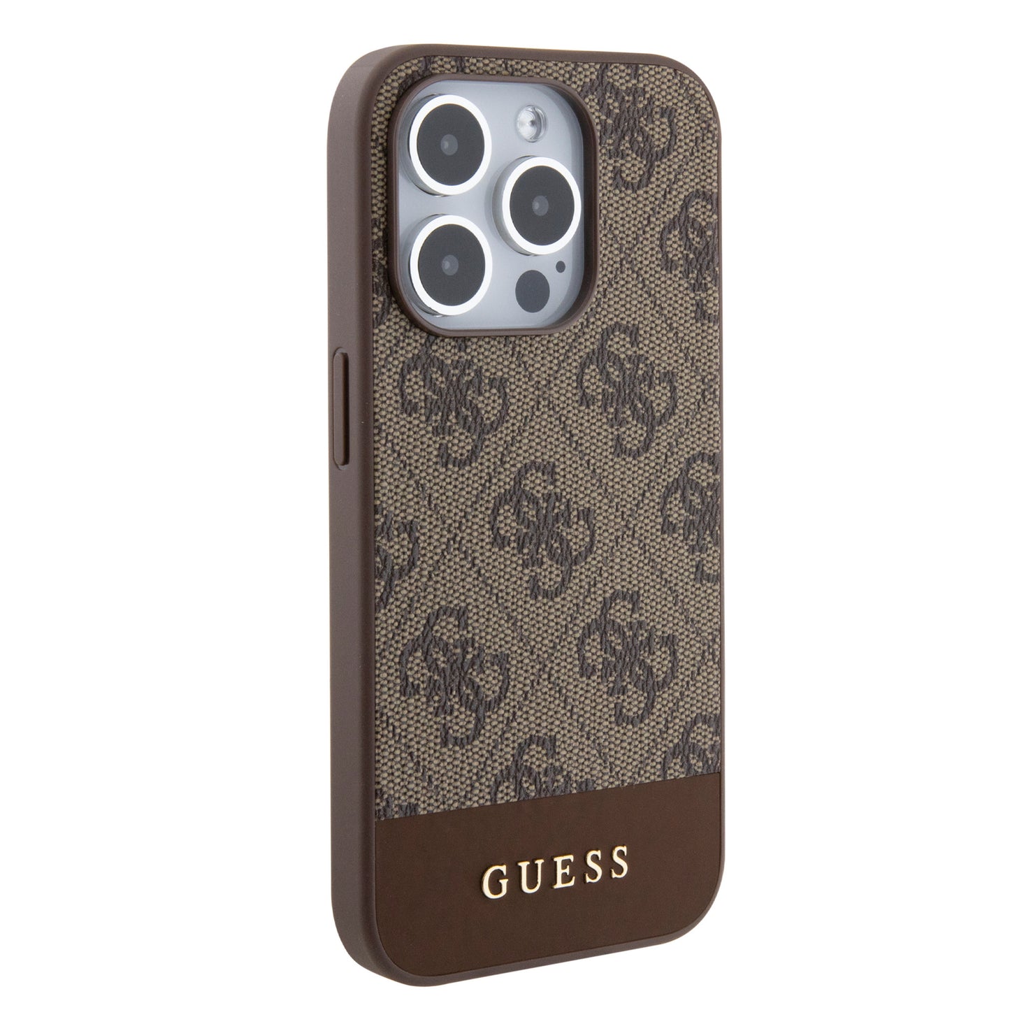 Guess iPhone 15 PRO MAX Backcover - MagSafe - Pu Bottom - Bruin