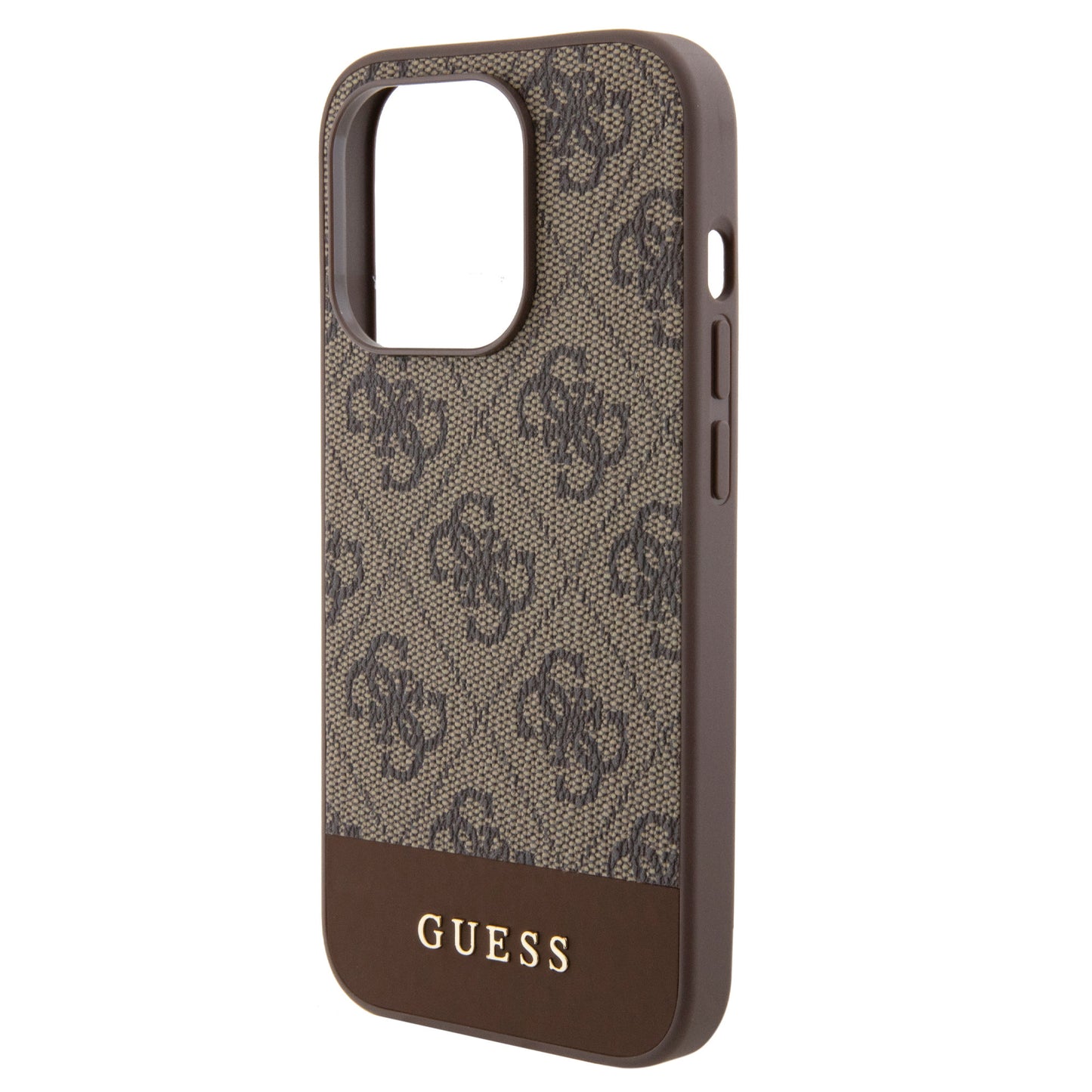 Guess iPhone 15 PRO MAX Backcover - MagSafe - Pu Bottom - Bruin