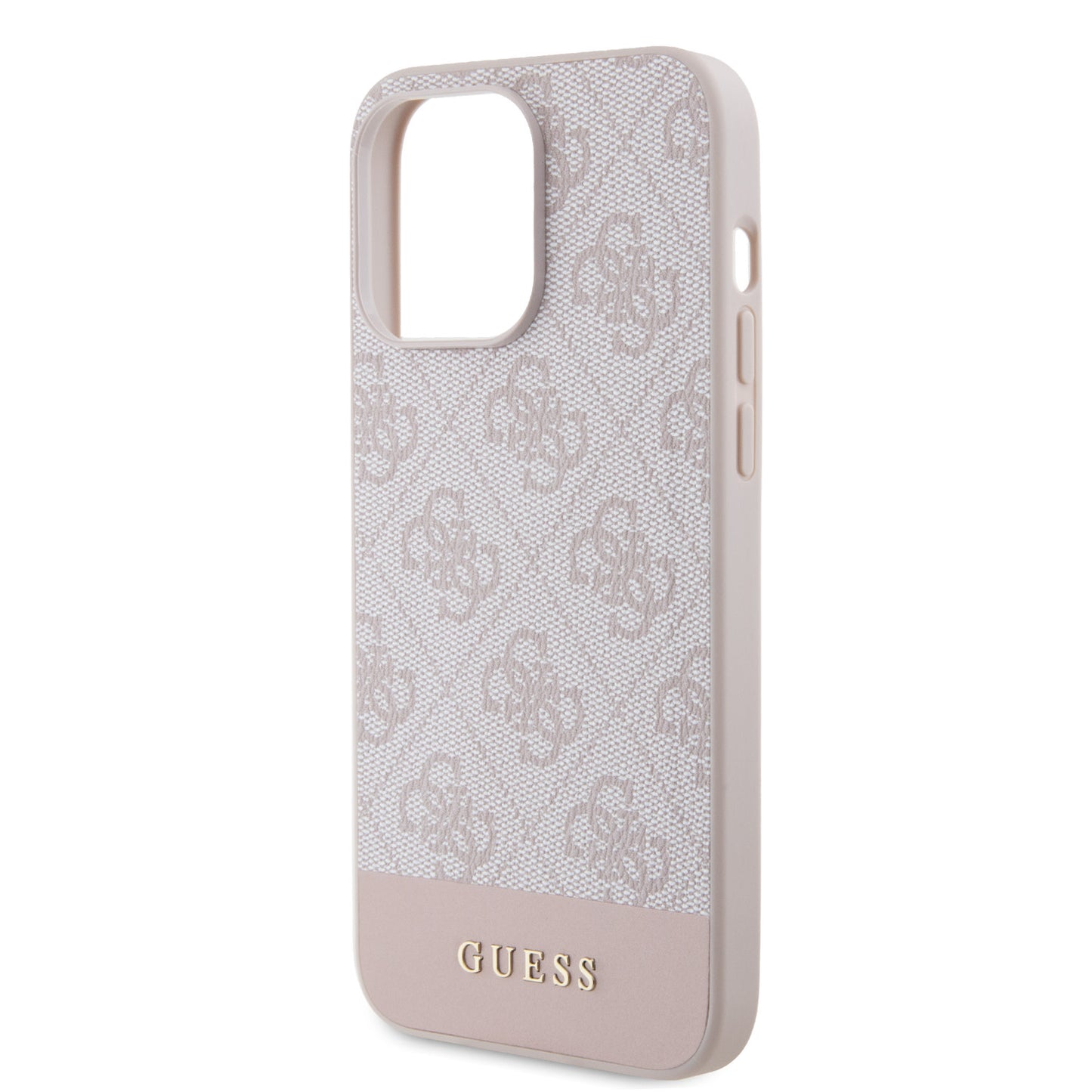 Guess iPhone 15 PRO MAX Backcover - MagSafe - Pu Bottom - Roze