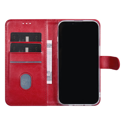 iPhone 15 Bookcase met 3 Pasjeshouders - Magneetsluiting - Rood