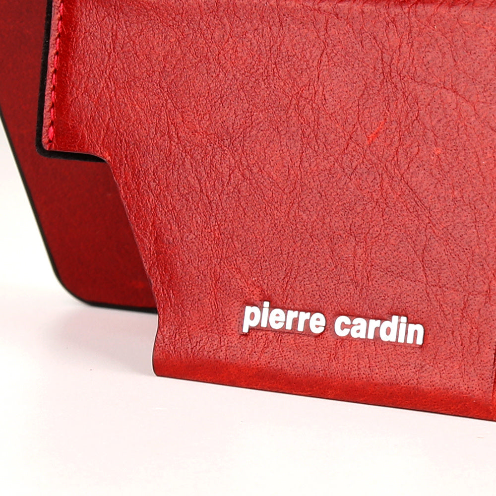 Pierre Cardin iPhone 11 leren Backcover - Pasjeshouder - Rood