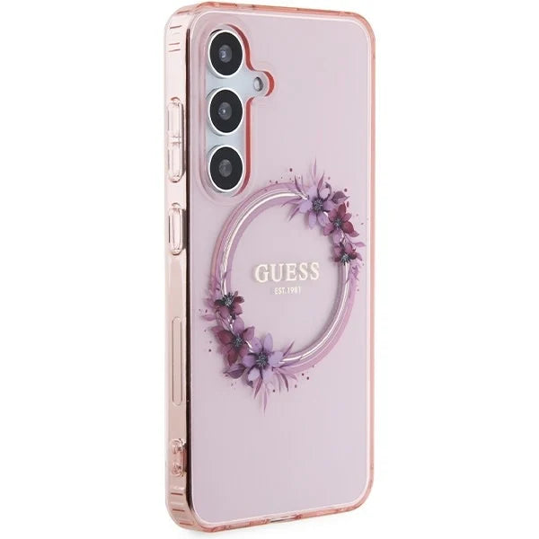 Guess Samsung S24 Backcover - MagSafe - Roze