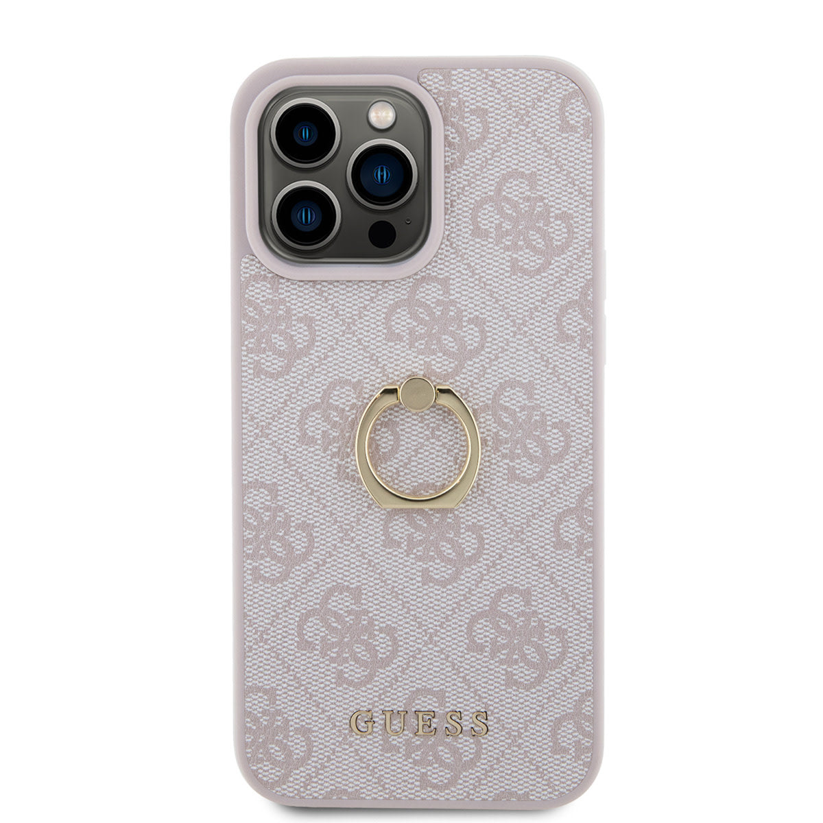 Guess iPhone 15 PRO MAX Backcover met ringhouder - Roze