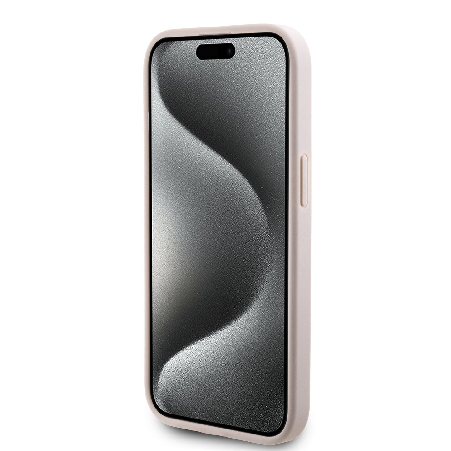 Guess iPhone 15 PLUS Backcover - Big 4G Metal Logo - Roze