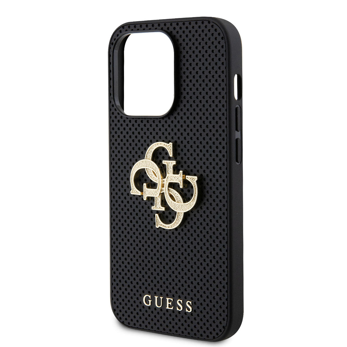 Guess iPhone 15 PRO Backcover - Big 4G Metal Logo - Zwart