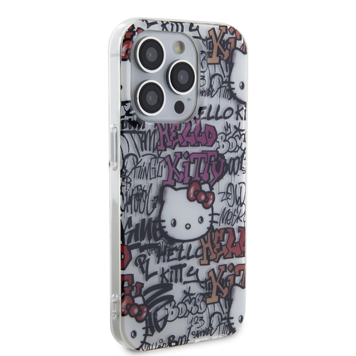 Hello Kitty iPhone 15 PRO MAX Backcover - Graffiti Tags - Wit
