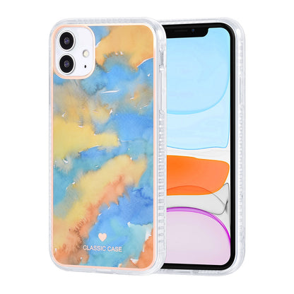 Classic Case iPhone 11 TPU Backcover - Marmer Geel