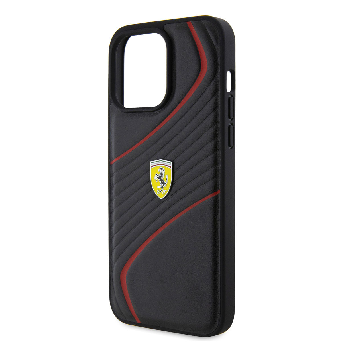 Ferrari iPhone 15 PRO MAX Backcover - Twist - Zwart