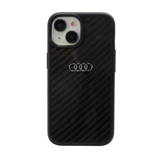 Audi iPhone 15 PLUS Backcover R8 Serie - Zwart
