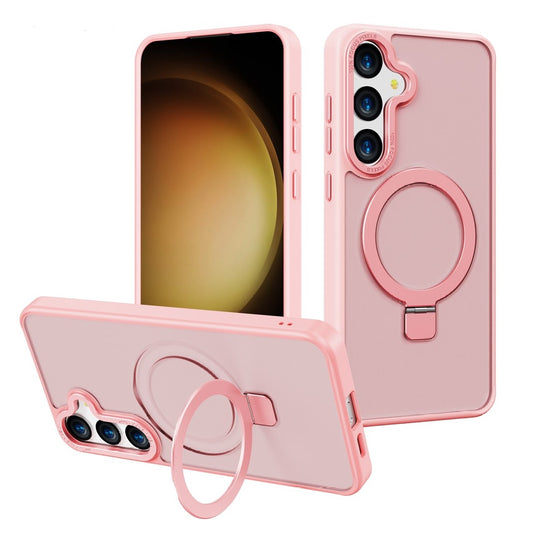 Samsung S24 PLUS Backcover - MagSafe met stand - Roze