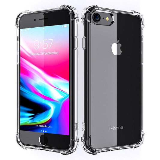 Antishock Backcover voor de iPhone SE (2022/2020) iPhone 8/ iPhone 7 - Transparant