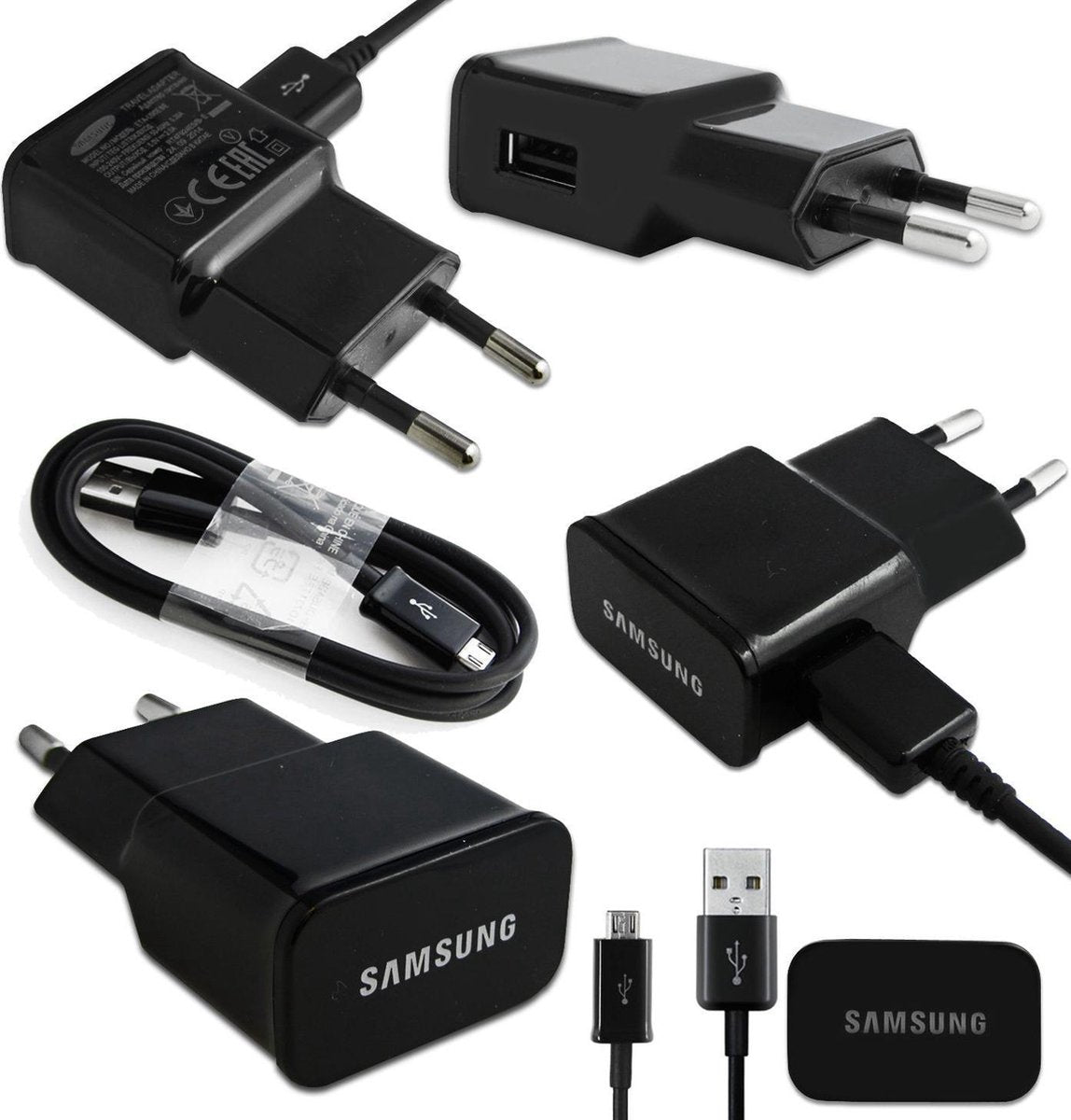 Samsung 15W snellader - incl. 1.2m USB-C kabel - Zwart