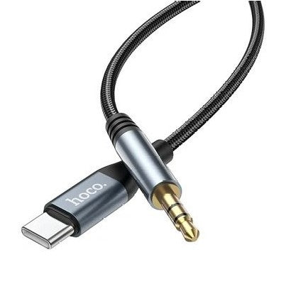 Hoco USB-C Cable to Aux (3.5mm) Black - 1 meter