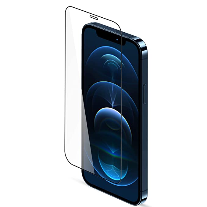 Full Screenprotector voor iPhone 12 PRO MAX - Transparant - Zwart