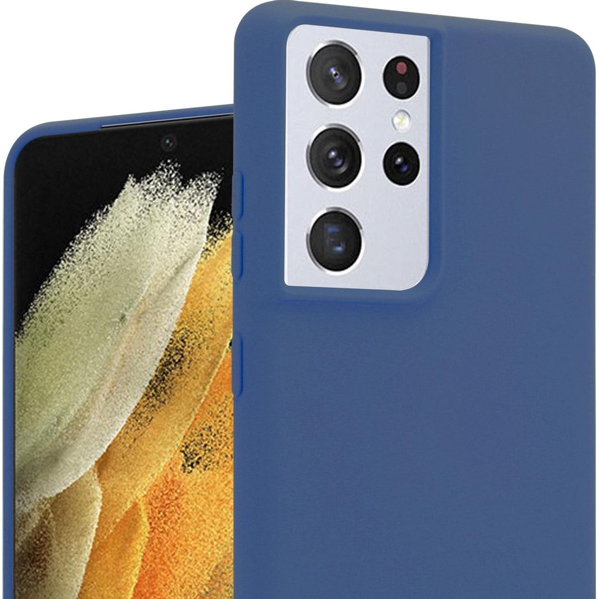 Samsung S21 Ultra TPU Backcover - Blauw