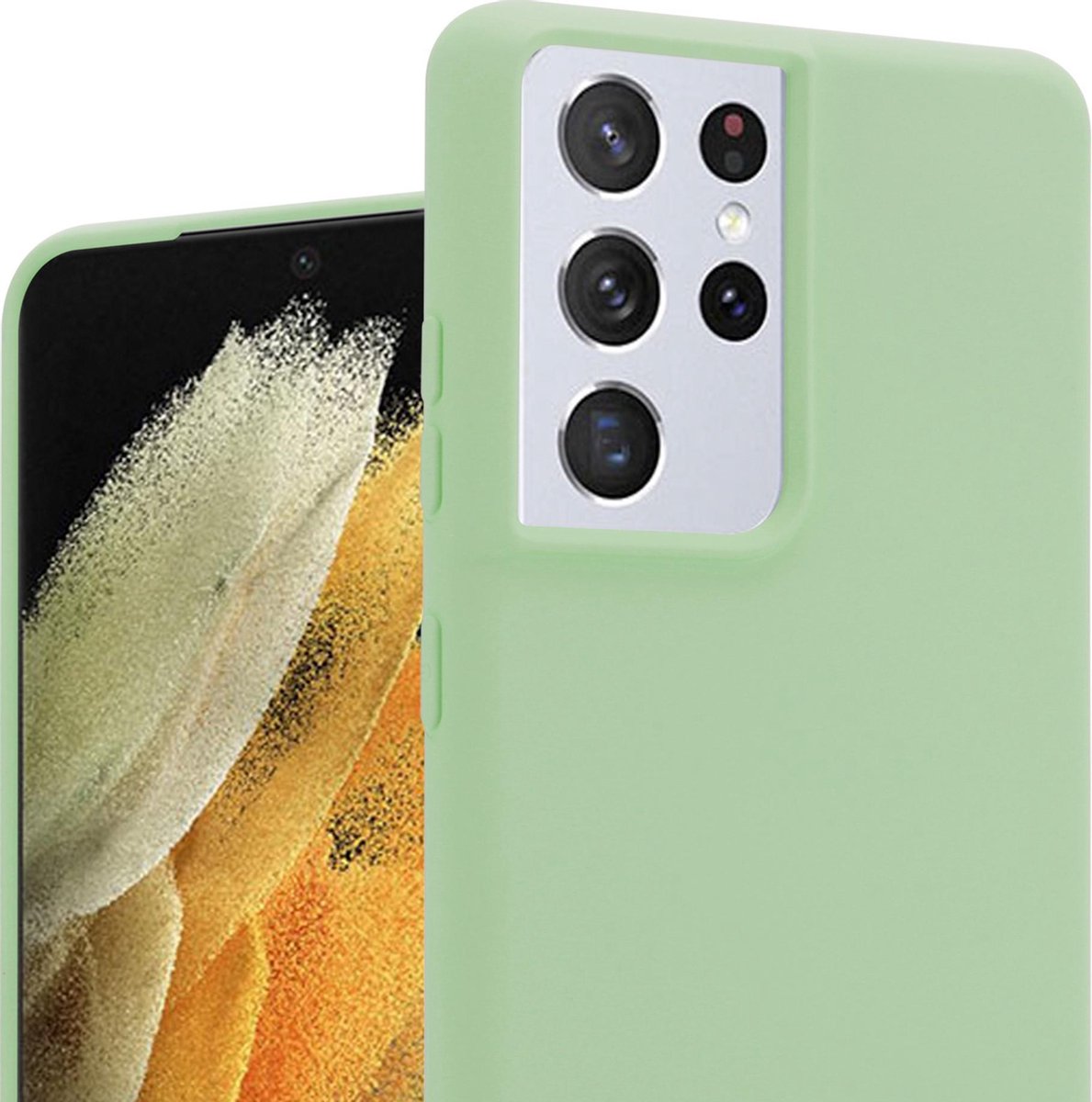Samsung S21 Ultra TPU Backcover - Groen