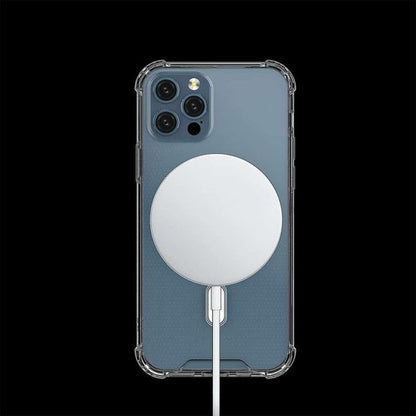 iPhone 12 PRO MAX Backcover - Magsafe Compatible - Transparant Wit