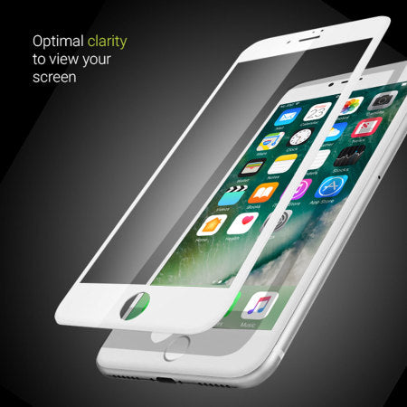 Full Screenprotector voor iPhone 7/8/SE - Transparant - Wit