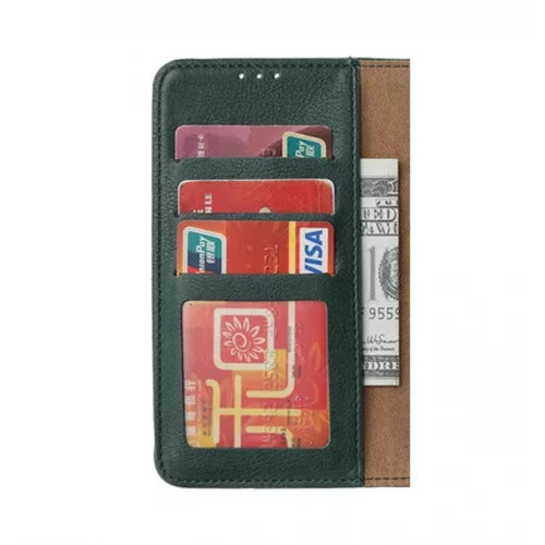 iPhone 12 Mini Booktype hoesje - Groen - Pasjeshouder - Magneetsluiting