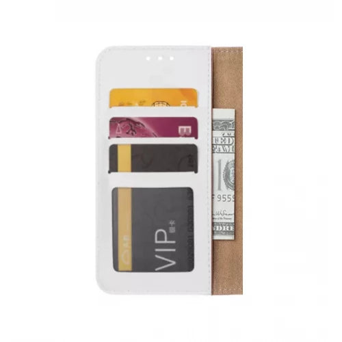 iPhone 12 PRO MAX Bookcase voor 3 pasjes - Magneetsluiting - Wit