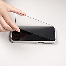 Full Screenprotector voor iPhone 13 PRO MAX - Transparant - Zwart