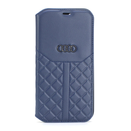 Audi iPhone 13 PRO Bookcase met magneetsluiting - Q8 Serie - Genuine - Blauw
