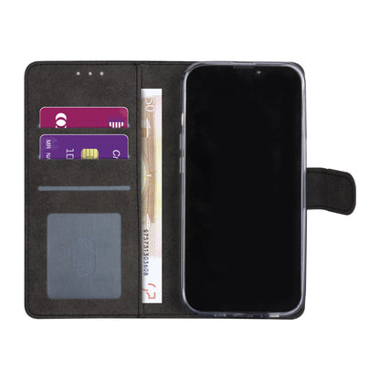 iPhone 13 Mini Bookcase voor 3 pasjes - Magneetsluiting - Zwart