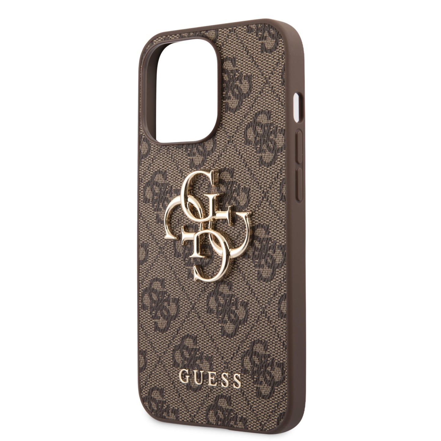 Guess iPhone 13 PRO MAX Backcover - Gold 4G Logo - Bruin