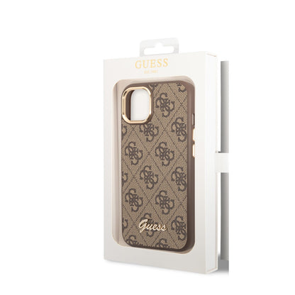 Guess iPhone 14 Backcover - 4G Script - Bruin