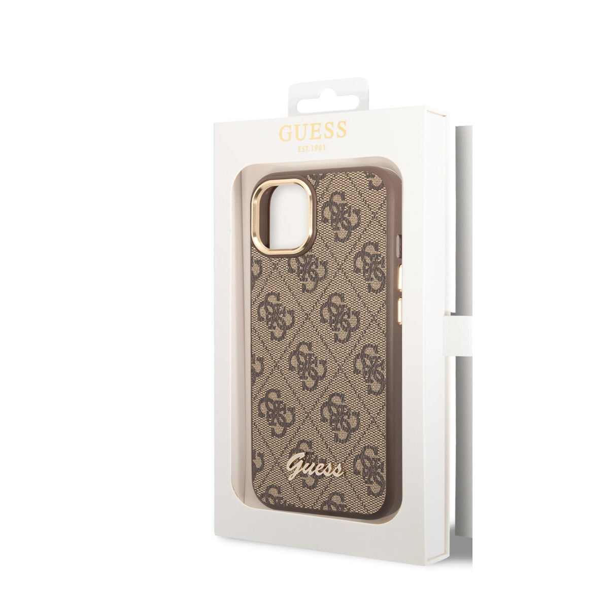 Guess iPhone 14 Plus Backcover - 4G Script - Bruin