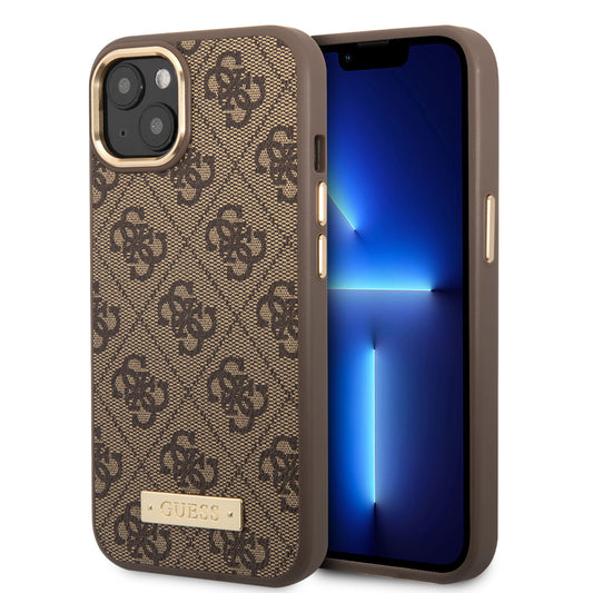 Guess iPhone 14 Backcover - Magsafe Compatible - Bruin