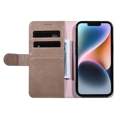 iPhone 14 Luxe Bookcase voor 3 pasjes - Magneetsluiting - Roze