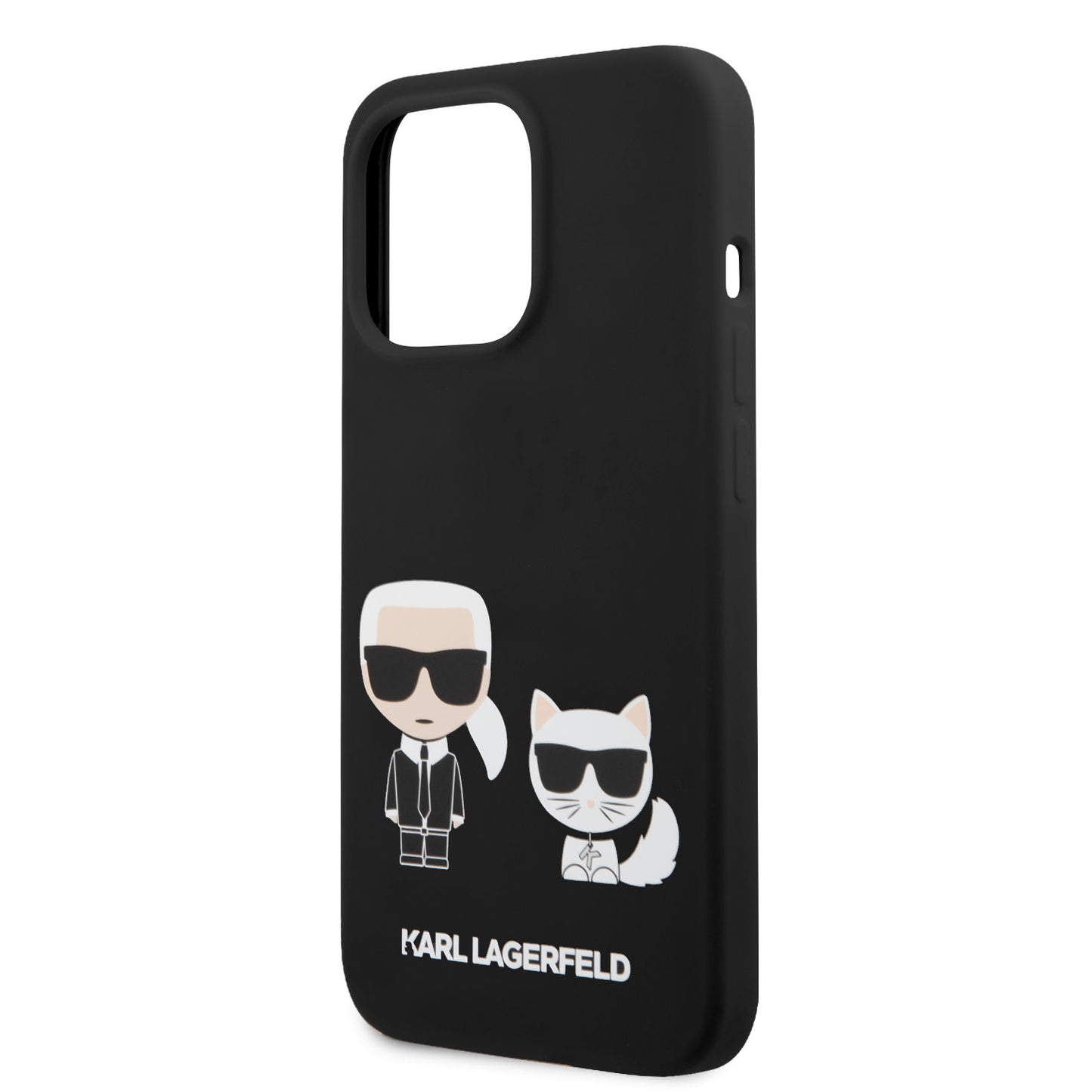 Karl Lagerfeld iPhone 13 PRO MAX Backcover - Karl & Choupette - Zwart