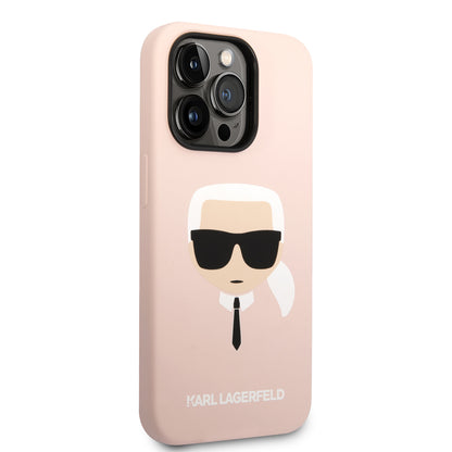 Karl Lagerfeld iPhone 14 Pro Max Backcover - Karl - Roze