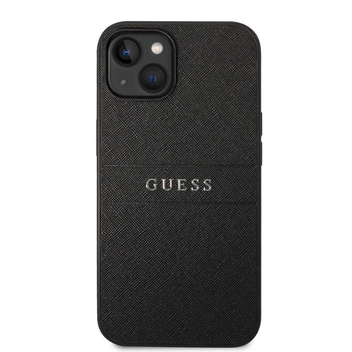 Guess iPhone 14 Pro Max Backcover - Saffiano - Zwart
