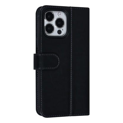 iPhone 13 PRO Luxe Bookcase voor 3 Pasjes - Magneetsluiting - Zwart