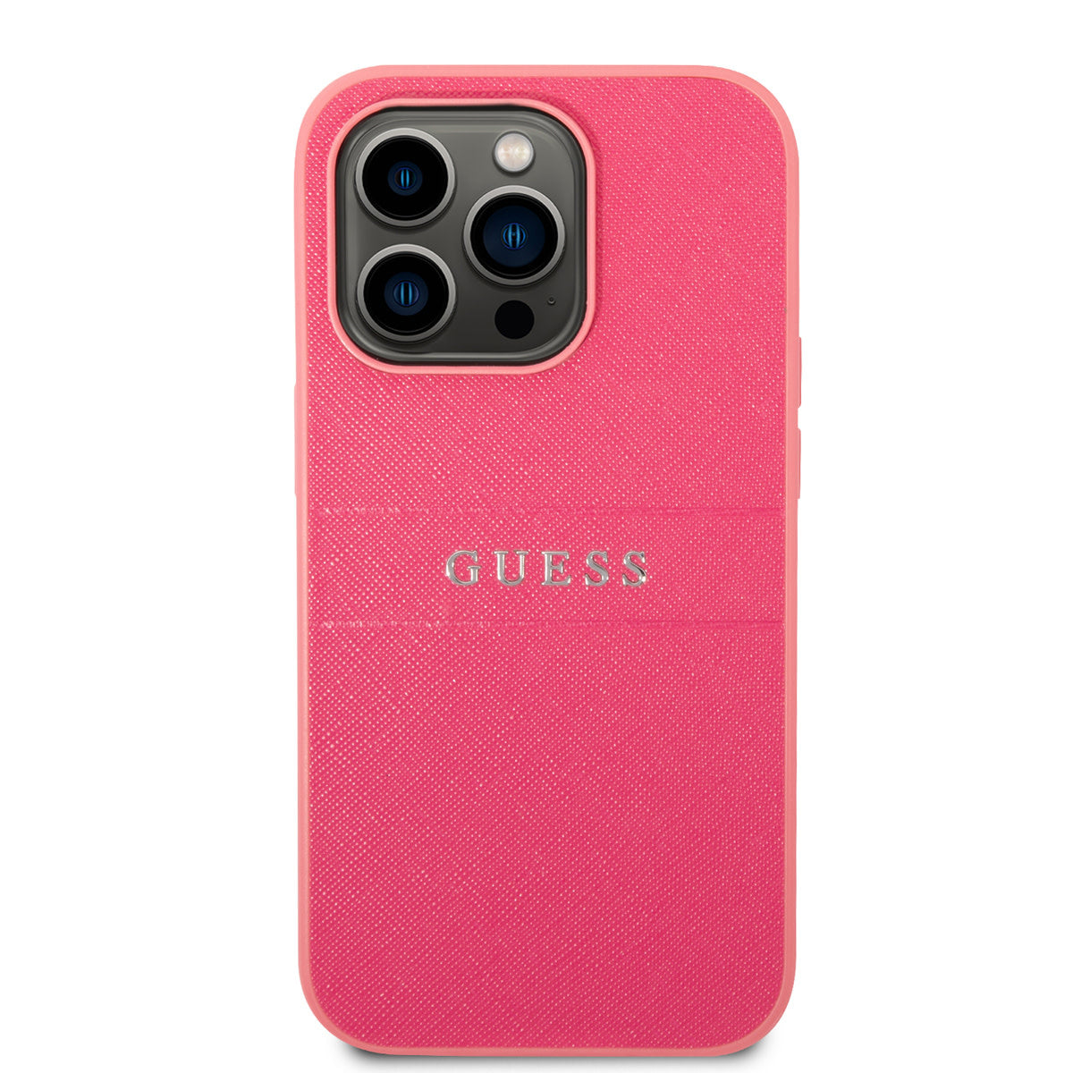 Guess iPhone 14 Pro Backcover - Saffiano - Roze