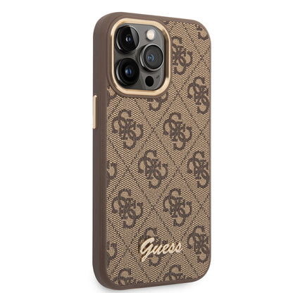 Guess iPhone 14 Pro Backcover - 4G Script - Bruin