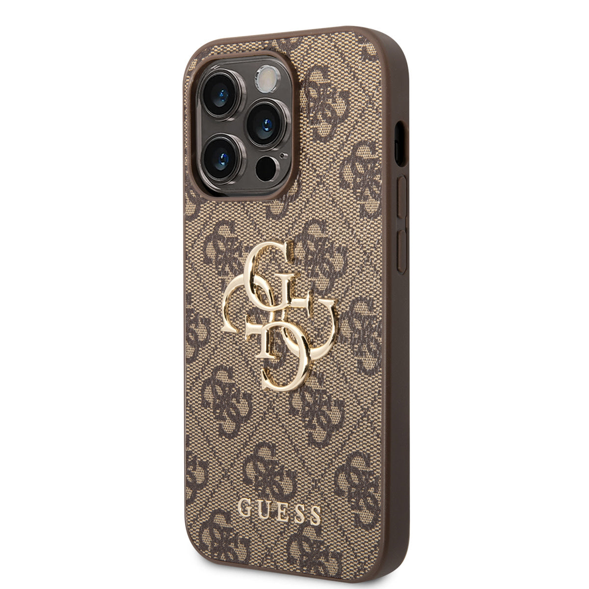 Guess iPhone 14 Pro Max Backcover - Gold 4G Logo - Bruin