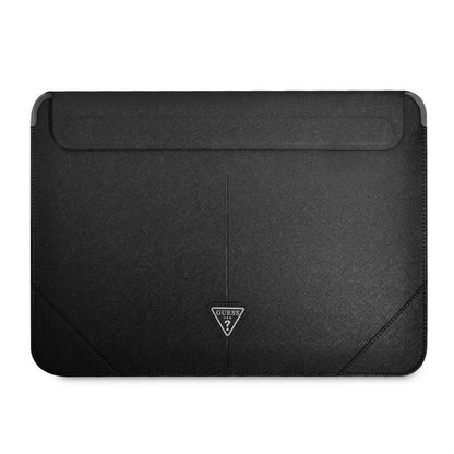 Guess 14 Inch PU Leather Laptop- en Tablet-Sleeve- 4G Logo - Zwart