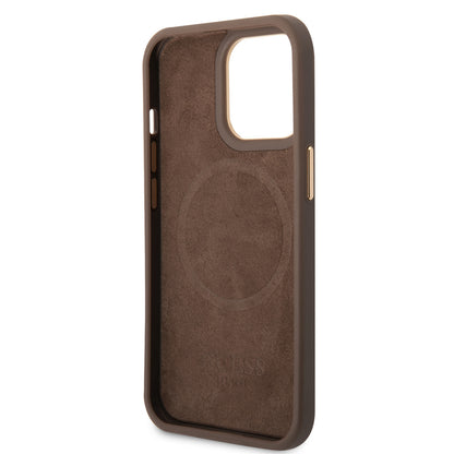 Guess iPhone 14 Pro Max Backcover - Magsafe Compatible - Bruin