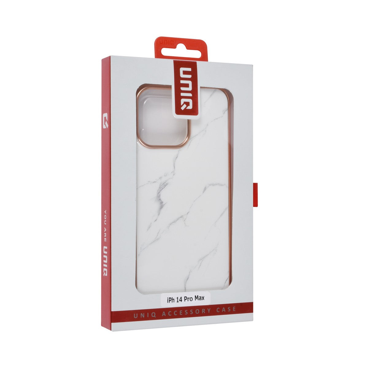 iPhone 14 Pro Max Backcover - Marmer - Wit