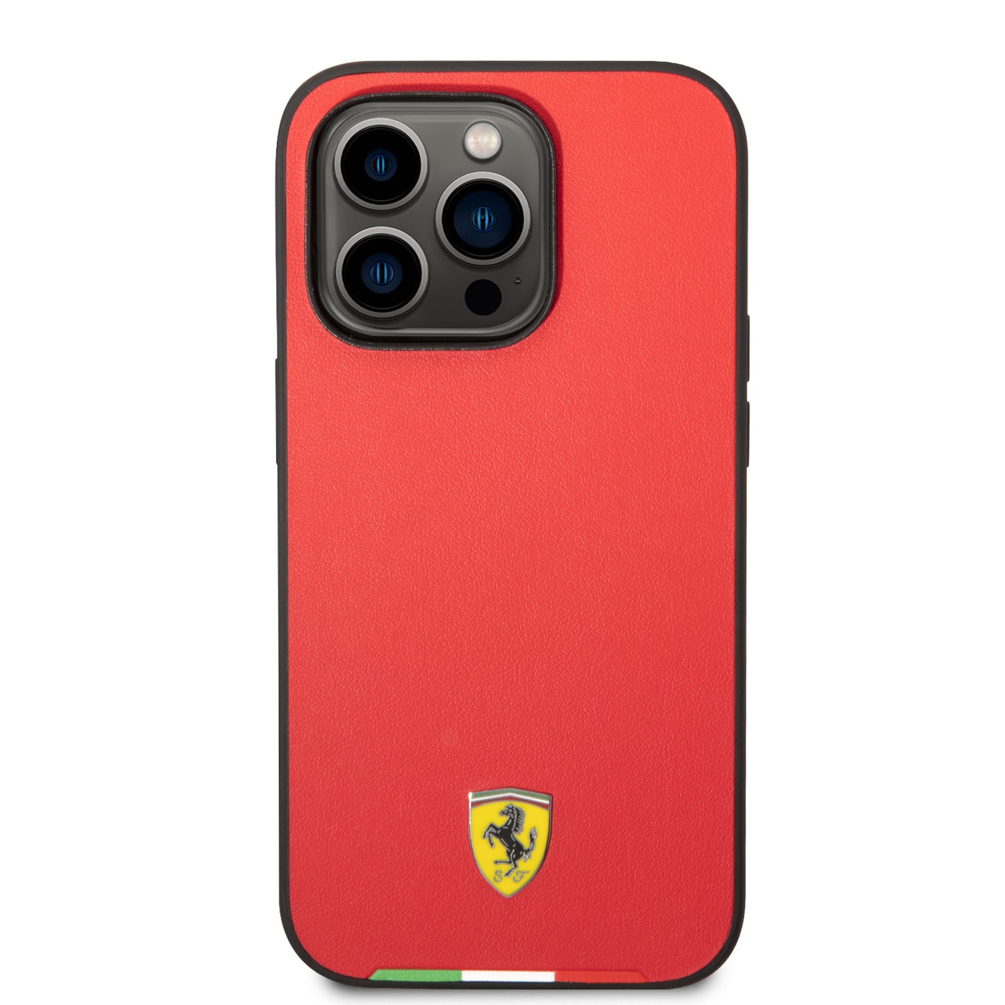 Ferrari iPhone 14 Pro Backcover - Italian Flag Line - Rood