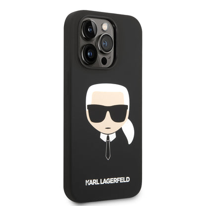 Karl Lagerfeld iPhone 14 Pro Backcover - Karl - Zwart