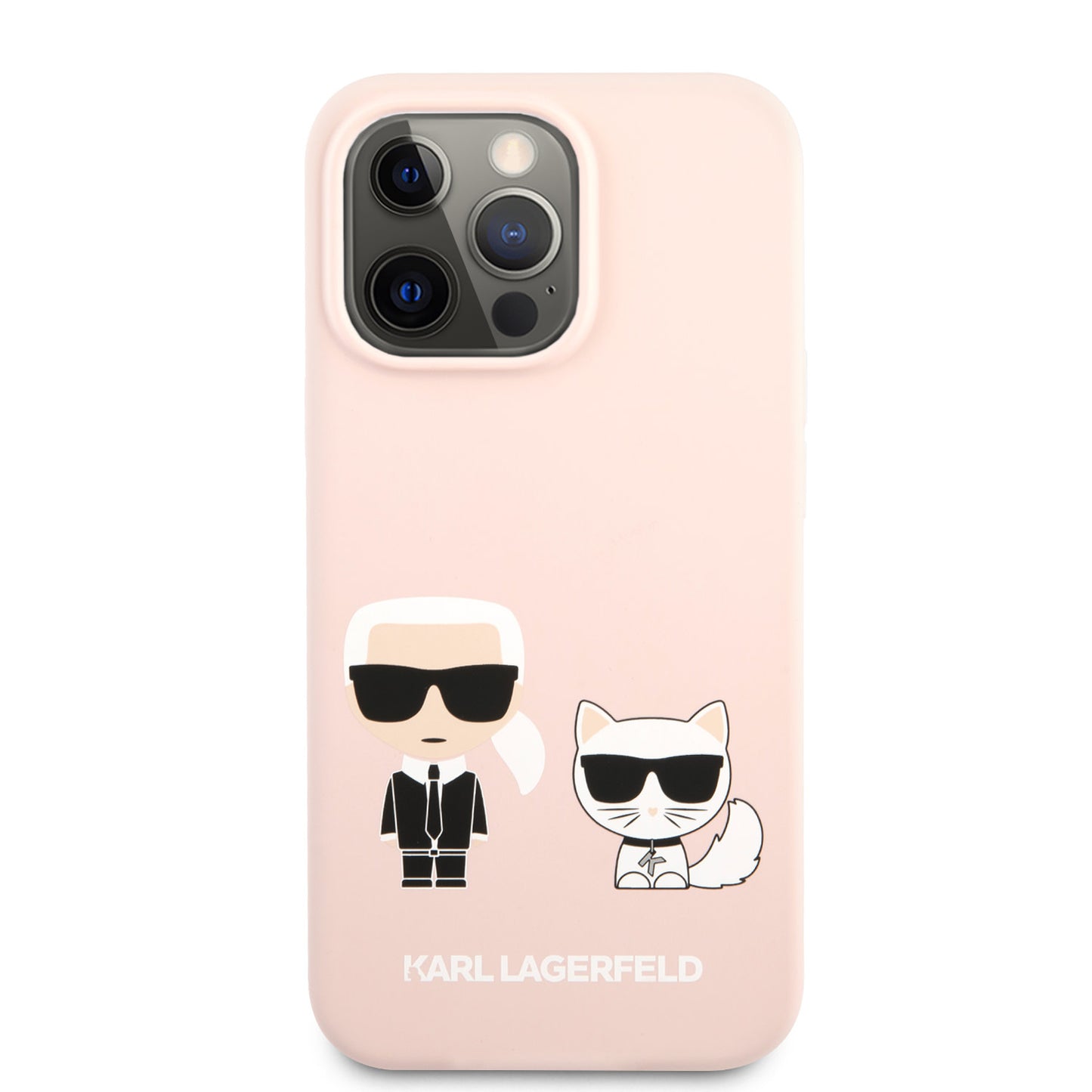 Karl Lagerfeld iPhone 13 PRO Backcover - Karl & Choupette - Mat Roze