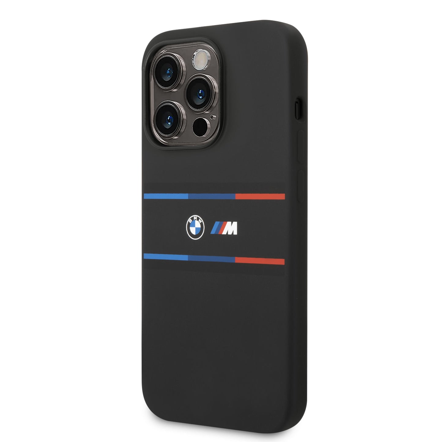 BMW iPhone 14 Pro Max Backcover - Hexo Tricolor - Zwart