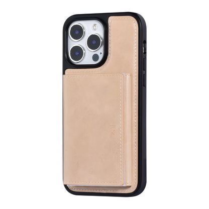 iPhone 14 PRO MAX - 2 in 1 Back Cover & Afneembare kaarthouder - Goud