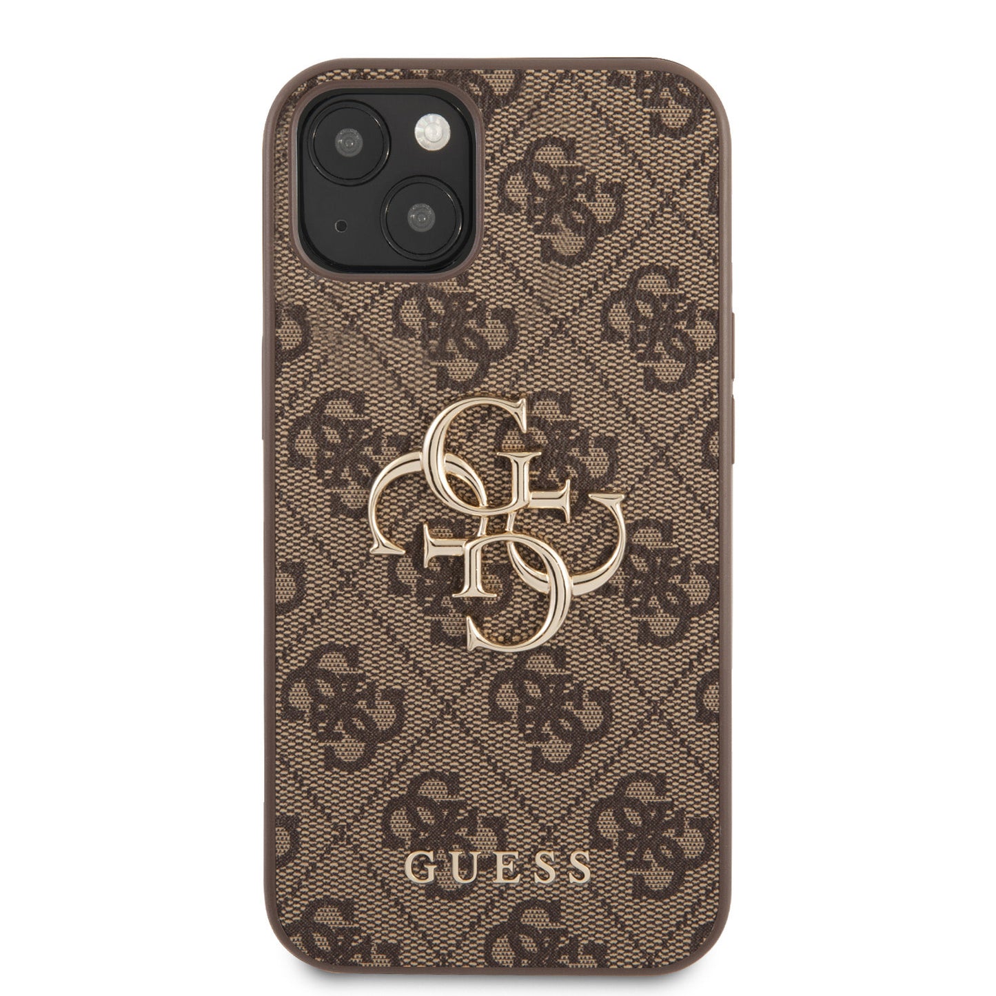 Guess iPhone 13 MINI Hardcase Backcover - Gold 4G Logo - Bruin