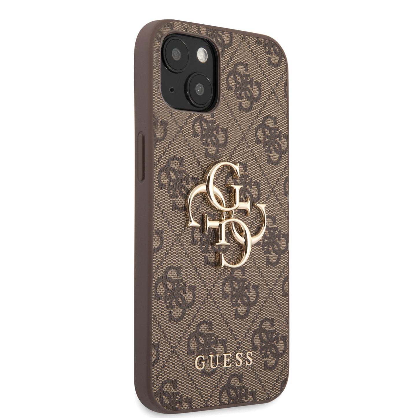Guess iPhone 13 MINI Hardcase Backcover - Gold 4G Logo - Bruin